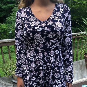 Aeropostale Long Sleeve Floral Patterned Dress